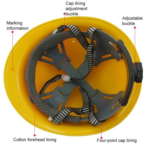 Casque de sécurité avec ceinture réglable – Image 6